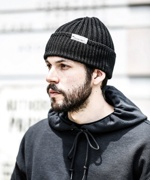 MR.OLIVE(ミスターオリーブ)の「RACAL×MR.OLIVE COLLABORATION / W/A RIB KNIT CAP(ニットキャップ/ビーニー・メンズ・チャコールグレー/ブラック/ダークブラウン/ブラウン・FREE)」の15枚目の写真