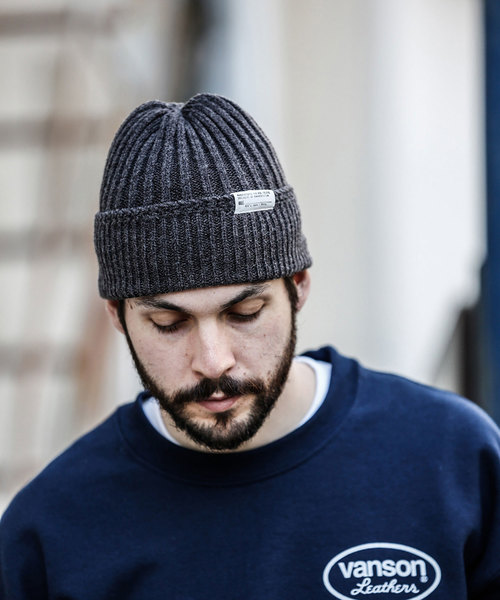 MR.OLIVE(ミスターオリーブ)の「RACAL×MR.OLIVE COLLABORATION / W/A RIB KNIT CAP(ニットキャップ/ビーニー・メンズ・チャコールグレー/ブラック/ダークブラウン/ブラウン・FREE)」の16枚目の写真