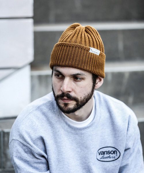 MR.OLIVE(ミスターオリーブ)の「RACAL×MR.OLIVE COLLABORATION / W/A RIB KNIT CAP(ニットキャップ/ビーニー・メンズ・チャコールグレー/ブラック/ダークブラウン/ブラウン・FREE)」の18枚目の写真