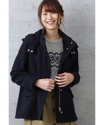 NATURAL BEAUTY BASIC | ライナー付きメルトンフーデットブルゾン(ブルゾン)