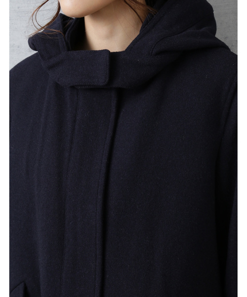 NATURAL BEAUTY BASIC（ナチュラルビューティーベーシック）の「ライナー付きメルトンフーデットブルゾン（ブルゾン・レディース・ネイビー/カーキ/グリーン系その他7・SMALL/MEDIUM/LARGE）」の7枚目の写真