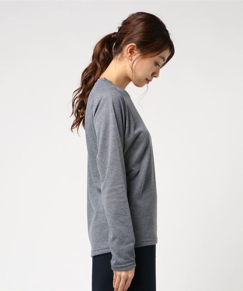 AIGLE(エーグル)の「プリマロフトロングスリーブTシャツ(Tシャツ/カットソー・レディース・ヘザーグレー/クリアレッド・MEDIUM/LARGE)」の3枚目の写真