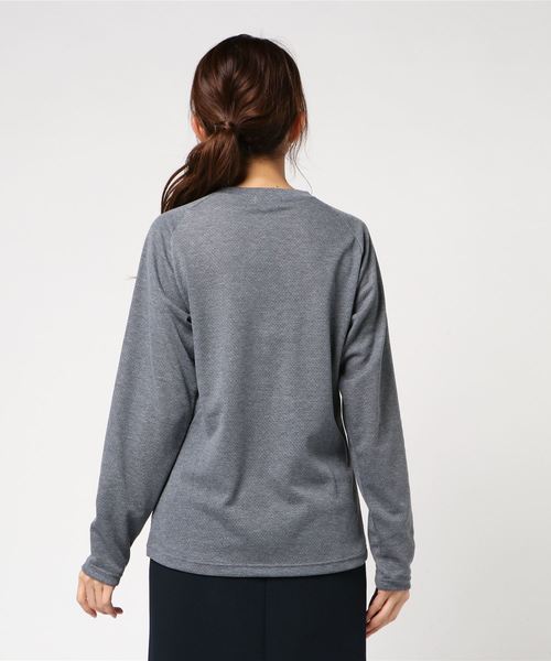 AIGLE(エーグル)の「プリマロフトロングスリーブTシャツ(Tシャツ/カットソー・レディース・ヘザーグレー/クリアレッド・MEDIUM/LARGE)」の4枚目の写真
