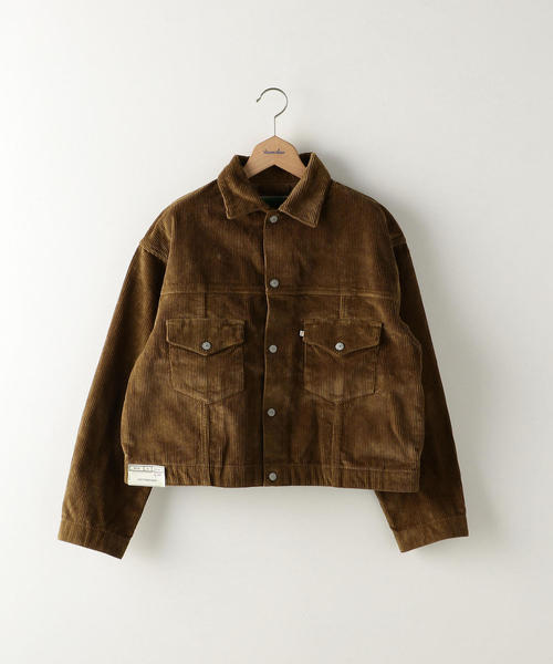 WESTOVERALLS（ウエストオーバーオールズ）の「＜WESTOVERALLS＞CORDUROY TRACKER JACKET/ブルゾン（ブルゾン・メンズ・ブラック/ブラウン・SMALL/F）」の2枚目の写真