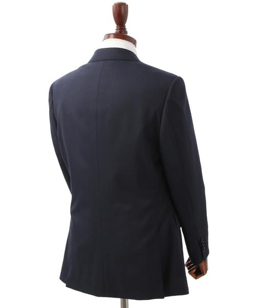 THE SUIT COMPANY(ザ・スーツカンパニー)の「【ツーパンツ】クラシック 2つボタンスーツ ピンストライプ(セットアップ・メンズ・ブルー系その他/ブラック×ブルー・A4/A5/AB5/AB6/AB7)」の4枚目の写真
