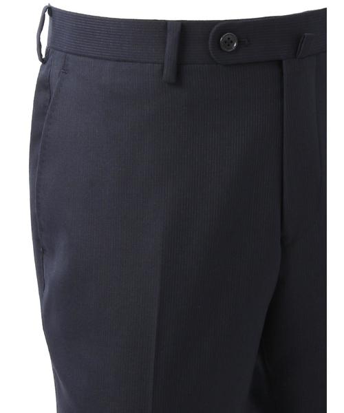 THE SUIT COMPANY(ザ・スーツカンパニー)の「【ツーパンツ】クラシック 2つボタンスーツ ピンストライプ(セットアップ・メンズ・ブルー系その他/ブラック×ブルー・A4/A5/AB5/AB6/AB7)」の8枚目の写真