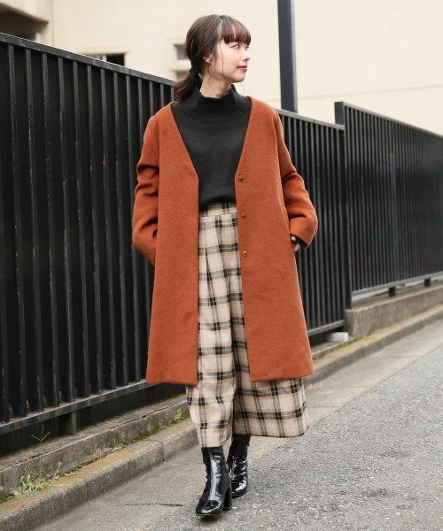 LOWRYS FARM（ローリーズファーム）の「チェックスカーチョ　816533（その他パンツ・レディース・ベージュ/ネイビー/ブラウン/グレー・SMALL/MEDIUM/LARGE/X-LARGE）」の14枚目の写真