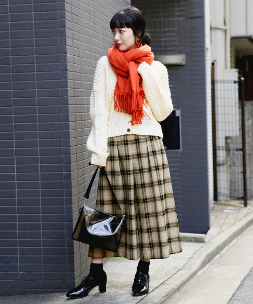 LOWRYS FARM（ローリーズファーム）の「チェックスカーチョ　816533（その他パンツ・レディース・ベージュ/ネイビー/ブラウン/グレー・SMALL/MEDIUM/LARGE/X-LARGE）」の16枚目の写真