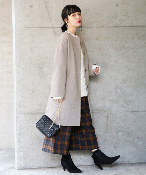 LOWRYS FARM（ローリーズファーム）の「チェックスカーチョ　816533（その他パンツ・レディース・ベージュ/ネイビー/ブラウン/グレー・SMALL/MEDIUM/LARGE/X-LARGE）」の20枚目の写真