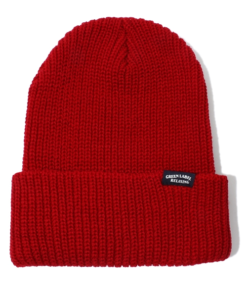 green label relaxing（グリーンレーベルリラクシング）の「GLR カラーニットワッチ ◇（ニットキャップ/ビーニー・キッズ・グレー/レッド/イエロー/ケリー/コバルトブルー/ネイビー・フリー）」の6枚目の写真