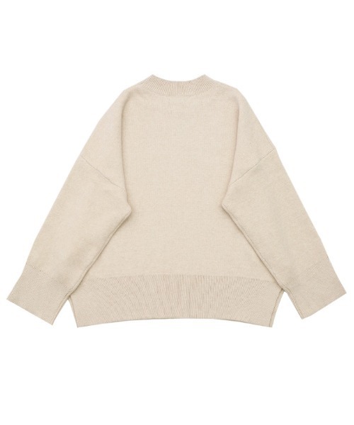 select MOCA（セレクトモカ）の「リブスリーブルーズニット（ニット/セーター・レディース・ベージュ/ブラウン/チャコール/ラベンダー/アイボリー/ライトカーキ・FREE）」の16枚目の写真