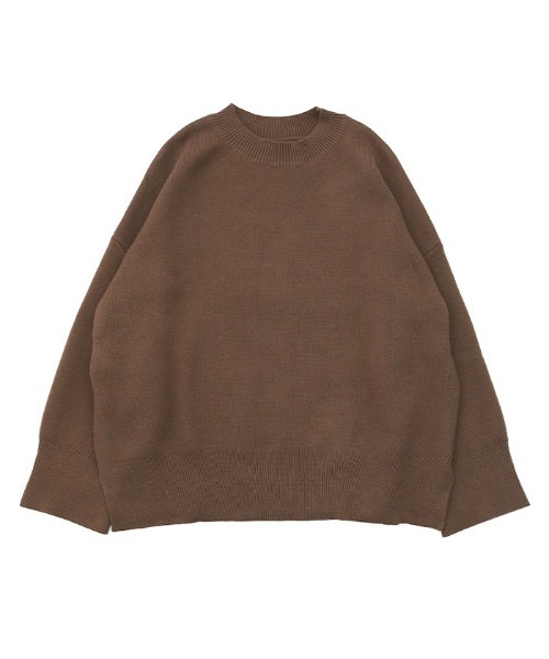 select MOCA（セレクトモカ）の「リブスリーブルーズニット（ニット/セーター・レディース・ベージュ/ブラウン/チャコール/ラベンダー/アイボリー/ライトカーキ・FREE）」の15枚目の写真