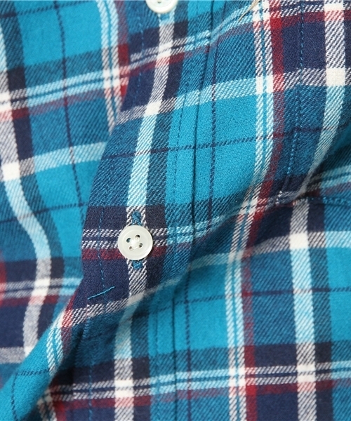 UNION STATION（ユニオンステーション）の「ネルチェックBDシャツ（シャツ/ブラウス・メンズ・ブルー/ネイビー/トリコロール・MEDIUM/LARGE/LL）」の10枚目の写真
