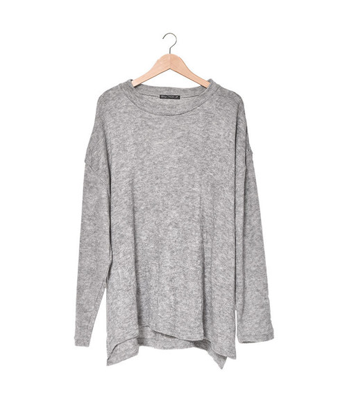 MinoriTY（マイノリティ）の「オーバーサイズクルーネックニットソー（ニット/セーター・メンズ・ブラック/ベージュ/ネイビー/カーキ/グリーン/杢グレー/ワイン・M/L）」の15枚目の写真