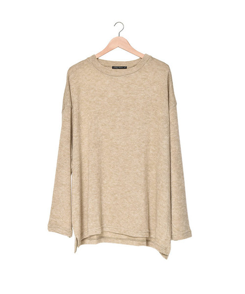 MinoriTY（マイノリティ）の「オーバーサイズクルーネックニットソー（ニット/セーター・メンズ・ブラック/ベージュ/ネイビー/カーキ/グリーン/杢グレー/ワイン・M/L）」の9枚目の写真