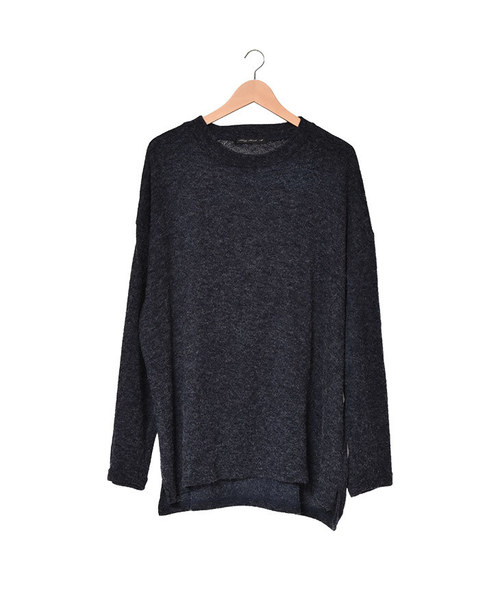 MinoriTY（マイノリティ）の「オーバーサイズクルーネックニットソー（ニット/セーター・メンズ・ブラック/ベージュ/ネイビー/カーキ/グリーン/杢グレー/ワイン・M/L）」の22枚目の写真