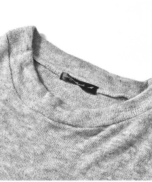 MinoriTY（マイノリティ）の「オーバーサイズクルーネックニットソー（ニット/セーター・メンズ・ブラック/ベージュ/ネイビー/カーキ/グリーン/杢グレー/ワイン・M/L）」の20枚目の写真