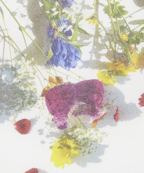 rehacer(レアセル)の「rehacer : Flower Garden Made in Japan / フラワー ガーデン Tシャツ メイドインジャパン(Tシャツ/カットソー・メンズ・ホワイト/ブラック/グレー/イエロー・SMALL/MEDIUM/LARGE/X-LARGE/XX-LARGE/X-SMALL)」の7枚目の写真