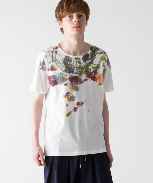 rehacer(レアセル)の「rehacer : Flower Garden Made in Japan / フラワー ガーデン Tシャツ メイドインジャパン(Tシャツ/カットソー・メンズ・ホワイト/ブラック/グレー/イエロー・SMALL/MEDIUM/LARGE/X-LARGE/XX-LARGE/X-SMALL)」の11枚目の写真
