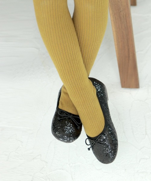 SOROTTO（ソロット）の「ぺたんこバレエシューズ 19-22cm / フォーマルシューズ（バレエシューズ・キッズ・ブラック系その他2/ブルー/ピンク系その他/ブラック/ベージュ/レッド/ピンク/ブルーグレー/イエロー/グリーン/レオパード/ブラック系その他/ゴールド/その他/グリーン系その他/レッド系その他/ブルー系その他/キャメル/チェック/オレンジ/シルバー/ゴールド系その他/ブラック系その他3/パープル/ダークブラウン/ブラウン系その他/アイボリー/その他1・19.0cm/20.0cm/21.0cm/22.0cm）」の3枚目の写真