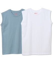 【Hanes/ヘインズ】レディース ジャパンフィットフォーハー【2枚組】スリーブレスTシャツ 5.3oz