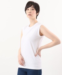 【Hanes/ヘインズ】レディース ジャパンフィットフォーハー【2枚組】スリーブレスTシャツ 5.3oz