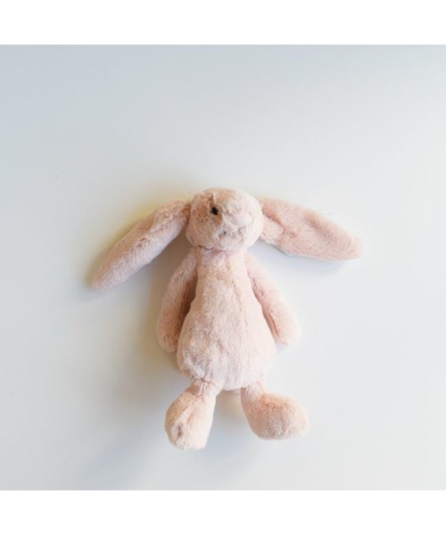 ファンシーアラモード　ナイトキャップ　うさぎ　ぬいぐるみ　スタイ付き A262 立ち耳バニラうさぎちゃん水色リボン♡いつぬい☆あんスタ
