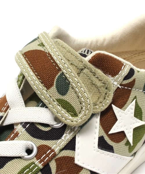 CONVERSE（コンバース）の「KID'S CANVAS CHEVRONSTAR V-1 OX/キッズ キャンバス シェブロンスター V-1 OX（スニーカー・キッズ・オリーブ/ブラック・19cm/20cm/21cm/16cm/17cm/18cm/15cm/22cm）」の7枚目の写真