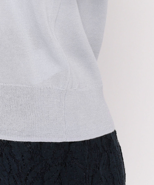 A/C DESIGN BY ALPHA CUBIC(エーシーデザインバイアルファキュービック)の「春夏カラークルーネックカーディガン(カーディガン/ボレロ・レディース・ラベンダー/ネイビー/グリーン/ピンク・M size/L size)」の21枚目の写真