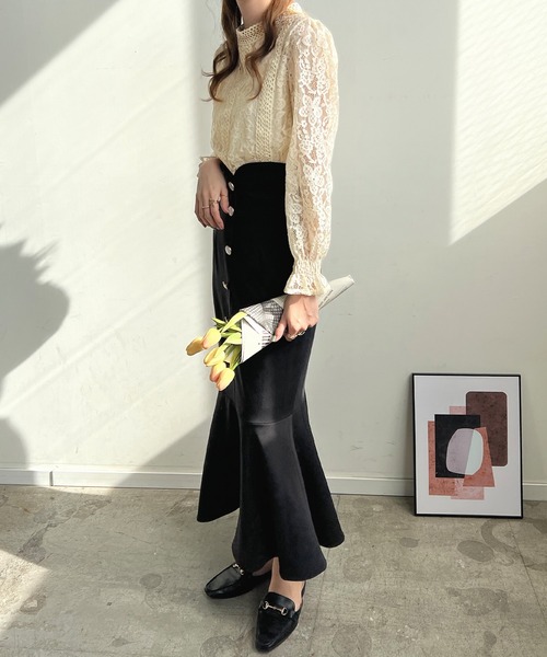 Futier land（フューティアランド）の「総レースレディトップス（Tシャツ/カットソー・レディース・ホワイト/ブラック/ベージュ/ピンク/ホワイト系その他/ブラック系その他/ベージュ系その他/ピンク系その他・MEDIUM/LARGE）」の12枚目の写真