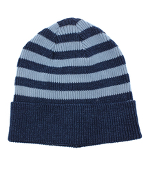 BEAMS | BEAMS / インディゴ ボーダー ワッチキャップ(ニットキャップ/ビーニー)