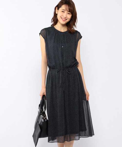 A/C DESIGN BY ALPHA CUBIC（エーシーデザインバイアルファキュービック）の「ノースリーブワンピース（ワンピース・レディース・オフホワイト/ネイビー/ブラック・9号/11号/13号）」の16枚目の写真