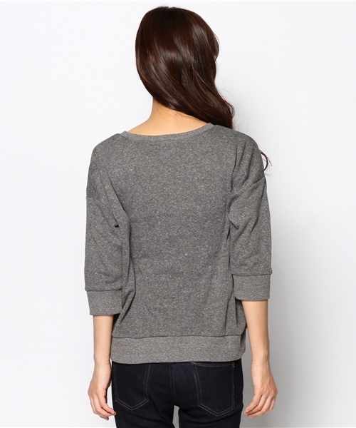 green label relaxing（グリーンレーベルリラクシング）の「NYC 16 スウェット GLR12（スウェット・レディース・ホワイト/ダークグレー・フリー）」の5枚目の写真