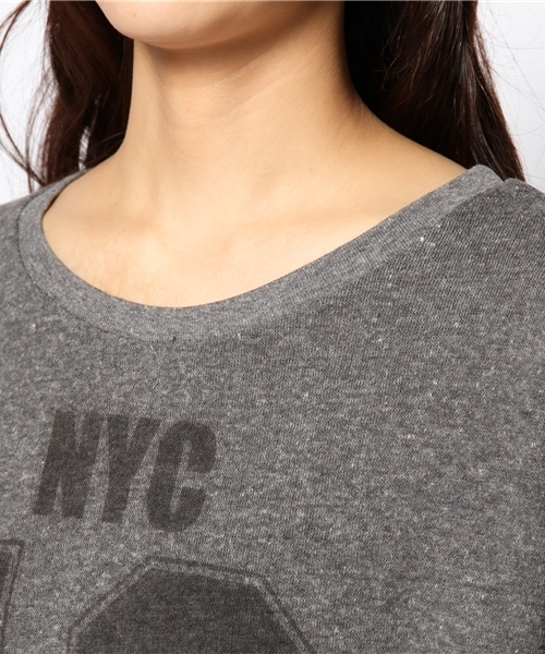 green label relaxing（グリーンレーベルリラクシング）の「NYC 16 スウェット GLR12（スウェット・レディース・ホワイト/ダークグレー・フリー）」の6枚目の写真