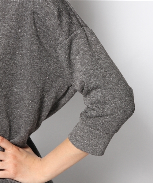 green label relaxing（グリーンレーベルリラクシング）の「NYC 16 スウェット GLR12（スウェット・レディース・ホワイト/ダークグレー・フリー）」の7枚目の写真