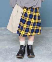 チェック切り替えスカート