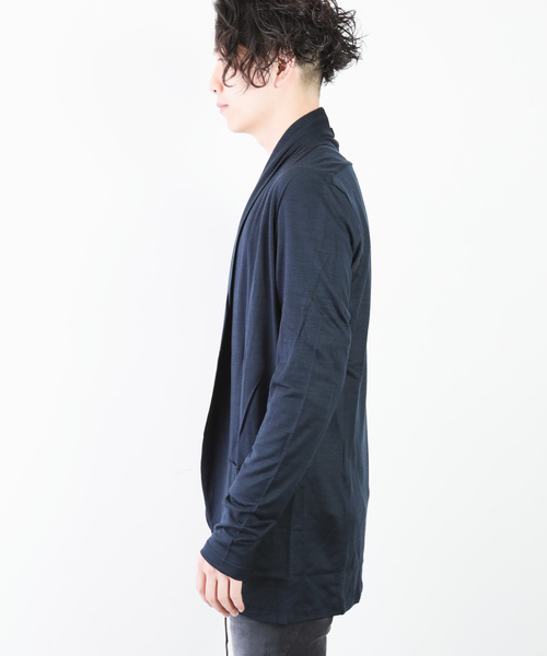 ATTACHMENT（アタッチメント）の「2/72 バンデーラ天竺　ストールカーディガン（カーディガン/ボレロ・メンズ・ライトグレー/ブラック/ネイビー/グレー系その他・1/2/3）」の20枚目の写真