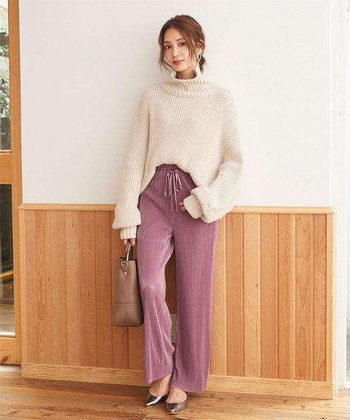 titivate(ティティベイト)の「ボリュームニット(ニット/セーター・レディース・アイボリー/ライトベージュ/ライトグレー/ライトブラウン/チャコール/ブラック・S/M)」の9枚目の写真