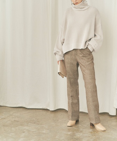 titivate(ティティベイト)の「ボリュームニット(ニット/セーター・レディース・アイボリー/ライトベージュ/ライトグレー/ライトブラウン/チャコール/ブラック・S/M)」の18枚目の写真