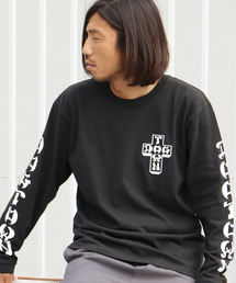DOGTOWN | DOGTOWN/ドッグタウン クロスロゴ×アームロゴプリント ロンT(Tシャツ/カットソー)