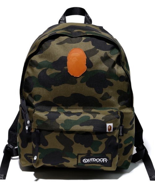 A bathing ape 1st BAPE OUTDOOR 迷彩バックパック A BATHING APE（アベイシングエイプ）の「BAPE X OUTDOOR