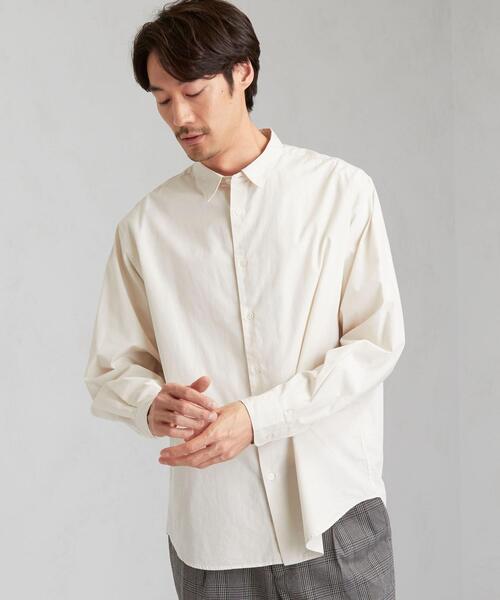 green label relaxing（グリーンレーベルリラクシング）の「CM G/D ジャストルーズ レギュラーカラー シャツ（シャツ/ブラウス・メンズ・ロイヤルブルー/ナチュラル/ダークグリーン・SMALL/MEDIUM/X-LARGE/LARGE）」の2枚目の写真