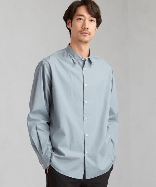 green label relaxing（グリーンレーベルリラクシング）の「CM G/D ジャストルーズ レギュラーカラー シャツ（シャツ/ブラウス・メンズ・ロイヤルブルー/ナチュラル/ダークグリーン・SMALL/MEDIUM/X-LARGE/LARGE）」の4枚目の写真