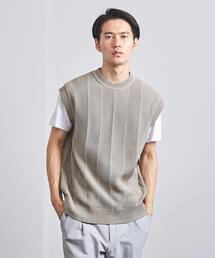 UNITED ARROWS | ＜UNITED ARROWS＞ コットンアクリル へリンボーン ニットベスト(ニット/セーター)
