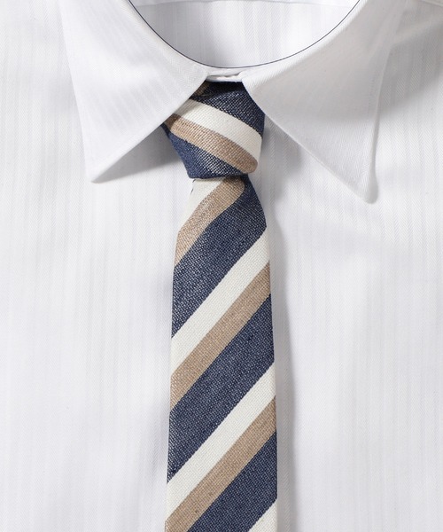 TETE HOMME(テットオム)の「フレンチリネンタイ(ネクタイ・メンズ・ネイビー/グレー/レッド/グリーン/グレー系その他/グリーン系その他/ブルー系その他/ブルー系その他2/ブルー系その他3・FREE)」の8枚目の写真