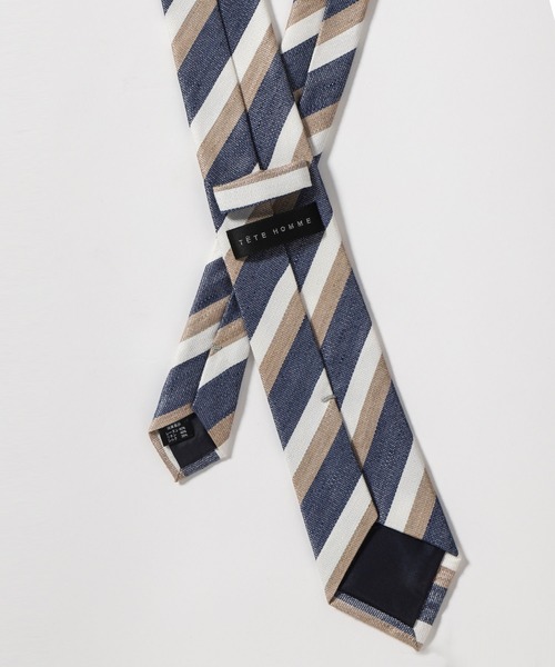 TETE HOMME(テットオム)の「フレンチリネンタイ(ネクタイ・メンズ・ネイビー/グレー/レッド/グリーン/グレー系その他/グリーン系その他/ブルー系その他/ブルー系その他2/ブルー系その他3・FREE)」の11枚目の写真