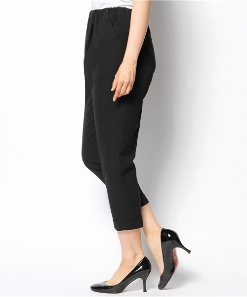 CIAOPANIC(チャオパニック)の「【Ciaopanic】T/RウエストギャザータックPTS(チノパンツ・レディース・オフホワイト/ベージュ/ネイビー/ブラック・SMALL/MEDIUM)」の5枚目の写真