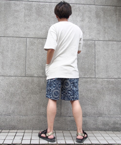 COOKMAN(クックマン)の「Cookman クックマン シェフショートパンツ イージーパンツ ペイズリーネイビー バンダナ柄(その他パンツ・メンズ・ネイビー・MEDIUM/LARGE/X-LARGE/SMALL)」の17枚目の写真