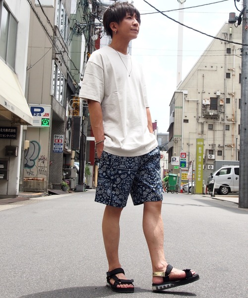 COOKMAN(クックマン)の「Cookman クックマン シェフショートパンツ イージーパンツ ペイズリーネイビー バンダナ柄(その他パンツ・メンズ・ネイビー・MEDIUM/LARGE/X-LARGE/SMALL)」の20枚目の写真
