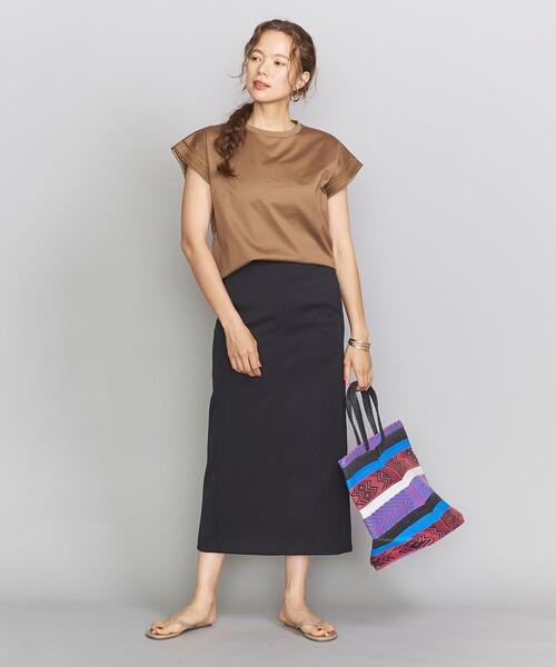 BEAUTY&YOUTH UNITED ARROWS(ビューティーアンドユースユナイテッドアローズ)の「BY カットワークフレアスリーブカットソー ◆(Tシャツ/カットソー・レディース・ホワイト/モカ/ブラック/オリーブ・FREE)」の3枚目の写真